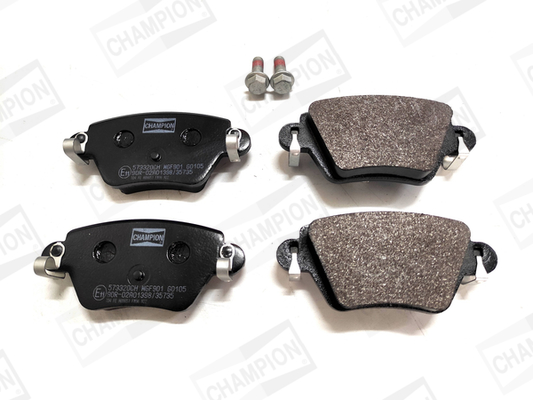 Комплект гальмівних накладок, дискове гальмо   573320CH   CHAMPION