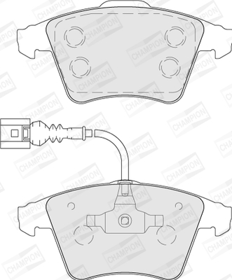 Комплект гальмівних накладок, дискове гальмо 573391CH CHAMPION #1