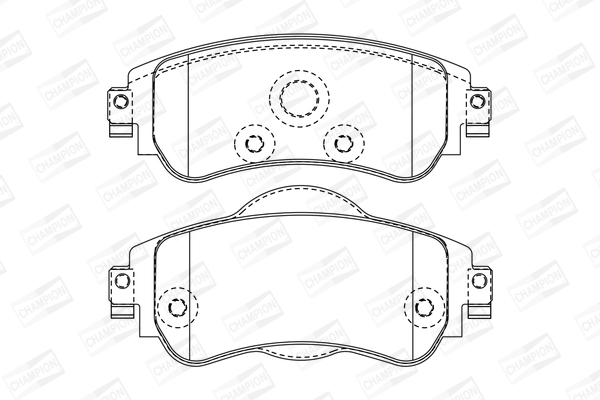 Комплект тормозных колодок, дисковый тормоз 573399CH CHAMPION #1