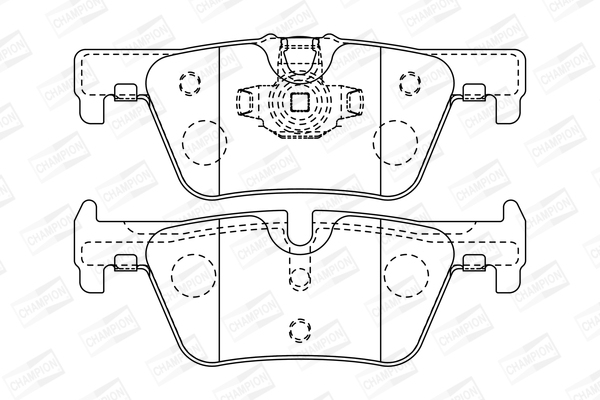 Комплект гальмівних накладок, дискове гальмо 573401CH CHAMPION #1