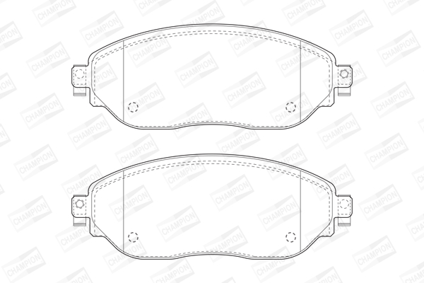 Комплект тормозных колодок, дисковый тормоз 573656CH CHAMPION #1