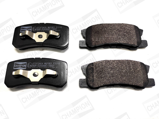 Комплект гальмівних накладок, дискове гальмо   573724CH   CHAMPION