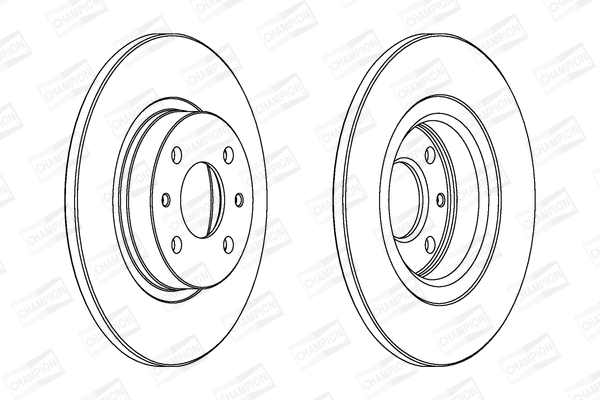 Гальмівний диск 561469CH CHAMPION #1