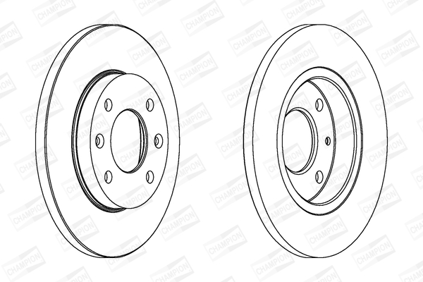 Тормозной диск 562055CH CHAMPION #1