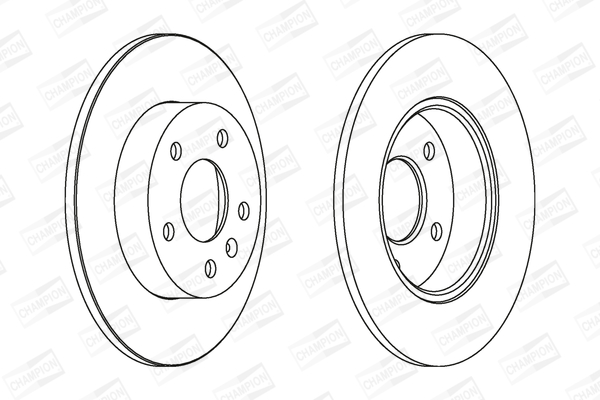 Гальмівний диск 562072CH CHAMPION #1
