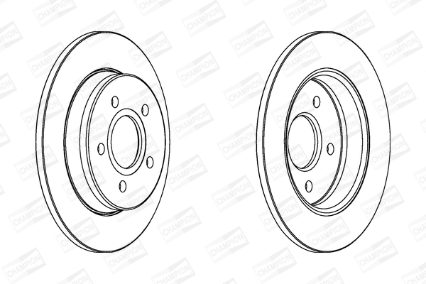 Тормозной диск 562361CH CHAMPION #1