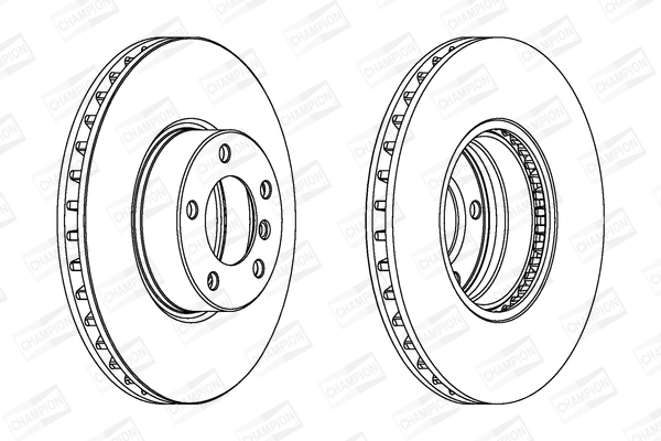 Тормозной диск 562384CH-1 CHAMPION #1