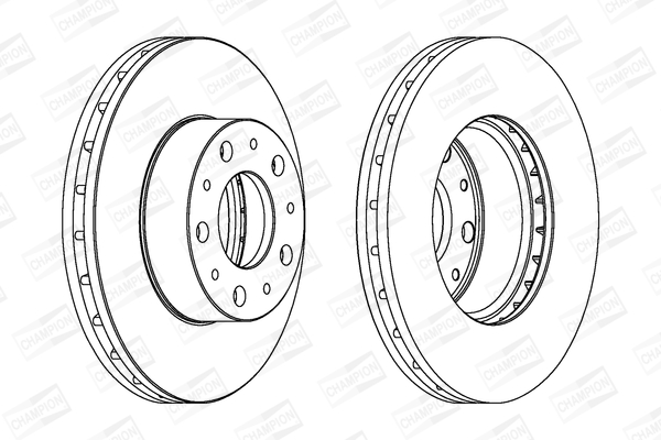 Гальмівний диск 562468CH CHAMPION #1