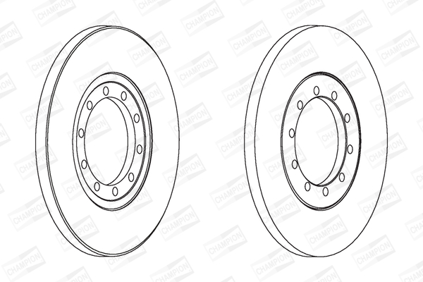 Гальмівний диск 562537CH CHAMPION #1