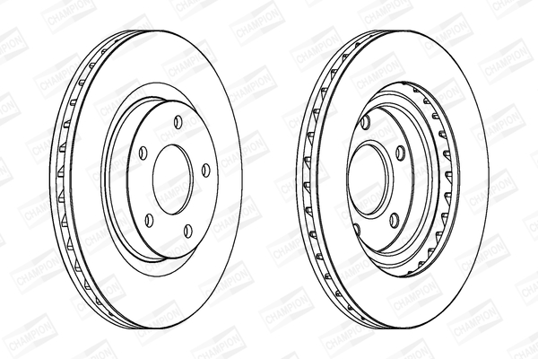 Гальмівний диск 562790CH CHAMPION #1