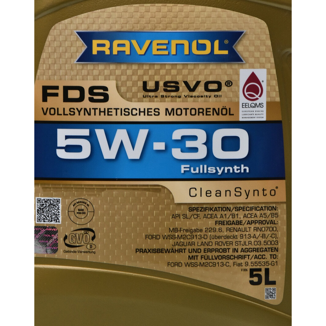 Моторна олива RAVENOL FDS 5W-30 5 л, 1111139005 #1