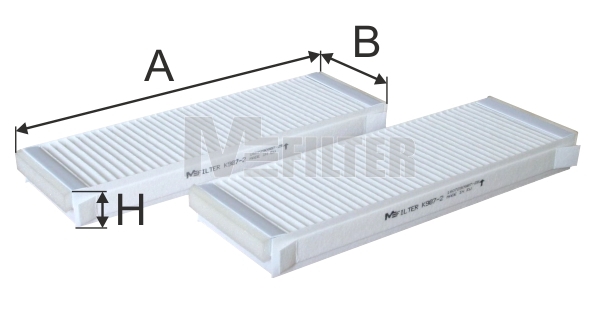 Фільтр, повітря у салоні   K 987-2   MFILTER