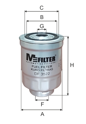 Фільтр палива   DF 3522   MFILTER