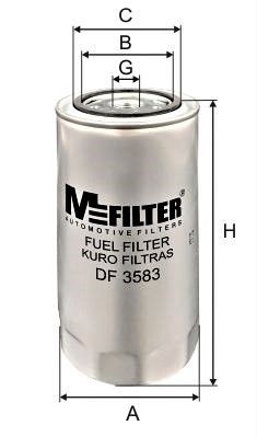 Фільтр палива   DF 3583   MFILTER