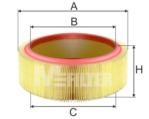 Повітряний фільтр   A 580   MFILTER