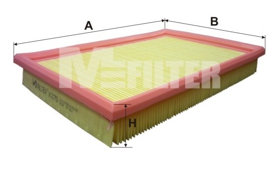 Повітряний фільтр   K 375   MFILTER