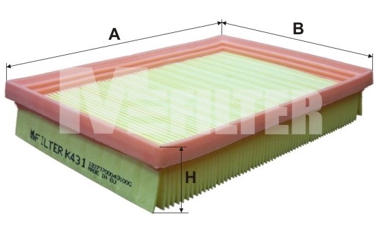 Повітряний фільтр   K 431   MFILTER