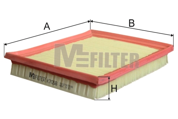 Повітряний фільтр   K 7058   MFILTER