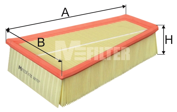 Повітряний фільтр   K 730   MFILTER