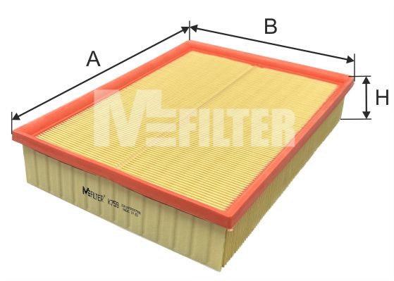 Повітряний фільтр   K 759   MFILTER