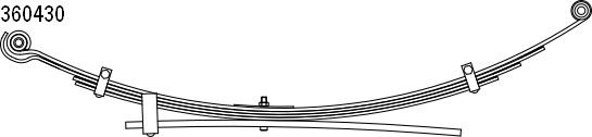 Многолистовая рессора   10.360.430.00   CS Germany