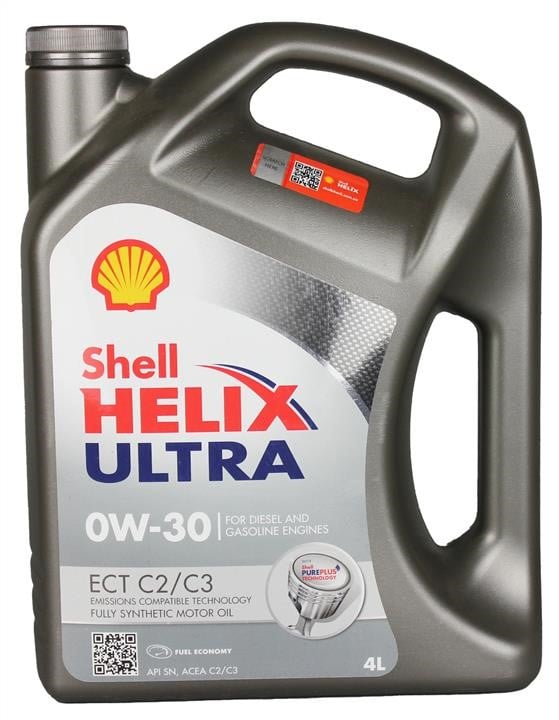 SHELL 4л Helix Ultra 0W-30 ECT C2/C3 масло синт. ACEA C2/C3 API SN, VW504.00/507 550042353 SHELL #0