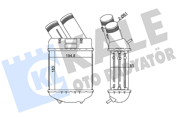 Интеркулер   126100   KALE OTO RADYATÖR