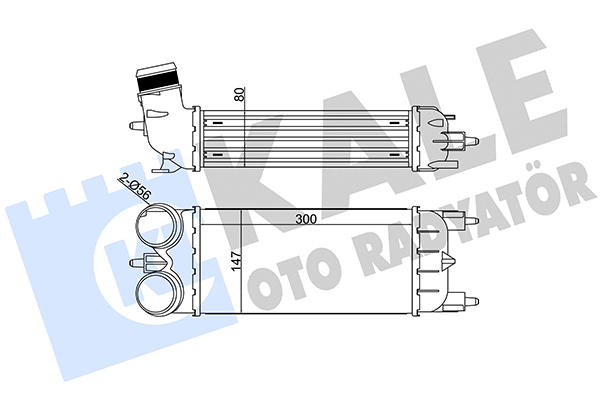 Охолоджувач наддувального повітря   344875   KALE OTO RADYATÖR
