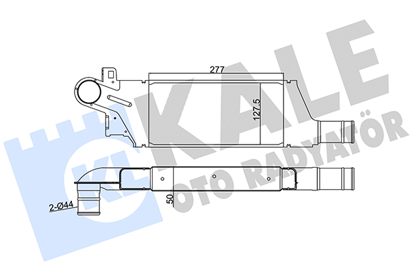 Интеркулер   345040   KALE OTO RADYATÖR