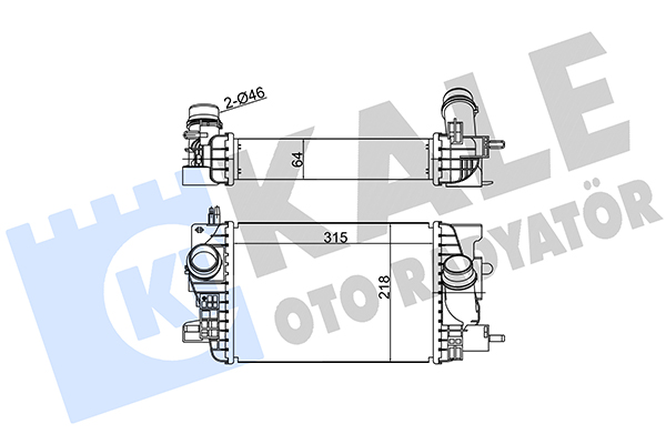 Интеркулер   345055   KALE OTO RADYATÖR