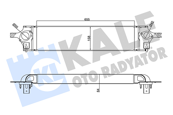 Интеркулер   345125   KALE OTO RADYATÖR