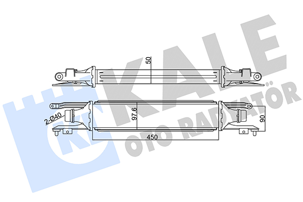 Охолоджувач наддувального повітря   345600   KALE OTO RADYATÖR