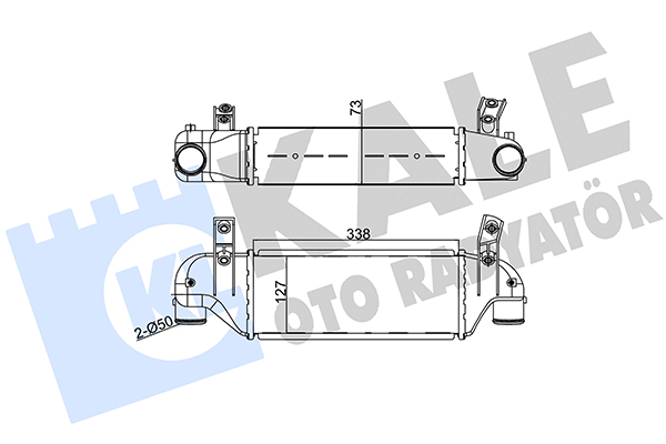 Охолоджувач наддувального повітря   346500   KALE OTO RADYATÖR