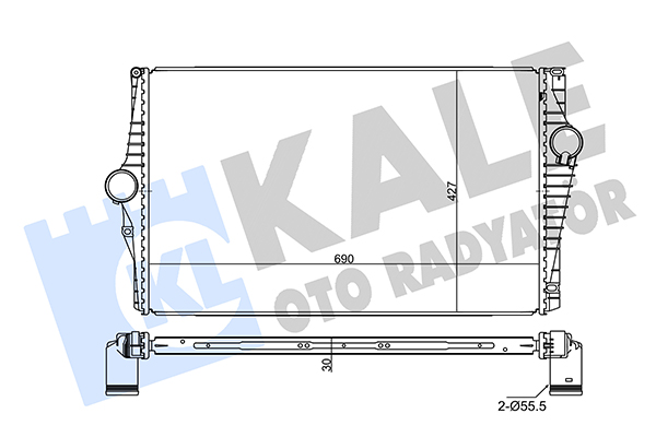 Интеркулер   350840   KALE OTO RADYATÖR