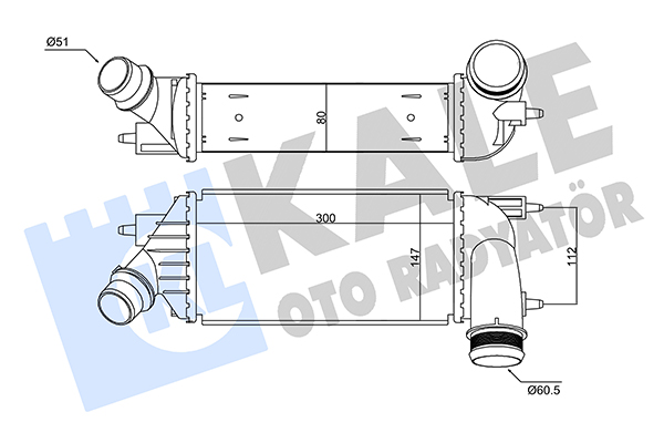 Интеркулер   350860   KALE OTO RADYATÖR