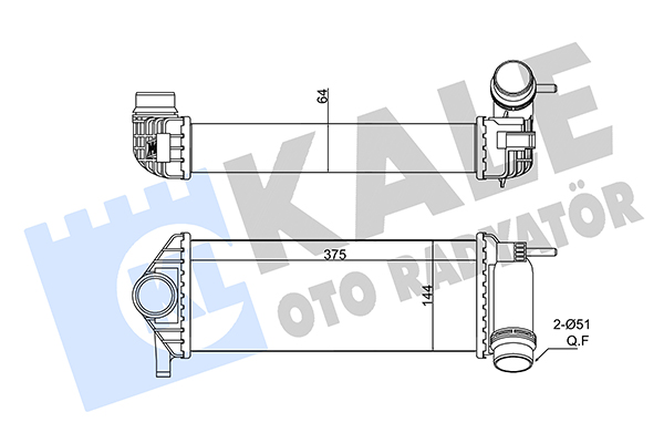 Интеркулер   350915   KALE OTO RADYATÖR