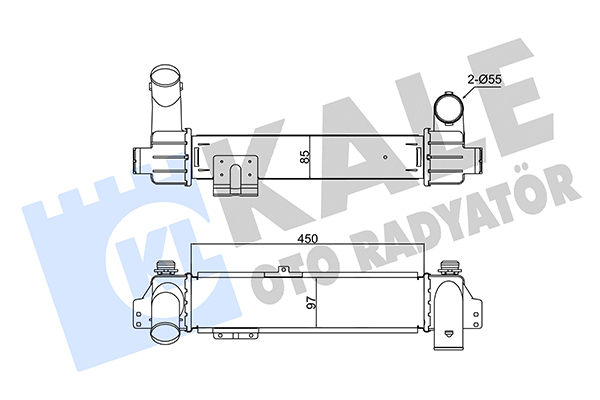 Охолоджувач наддувального повітря   350935   KALE OTO RADYATÖR