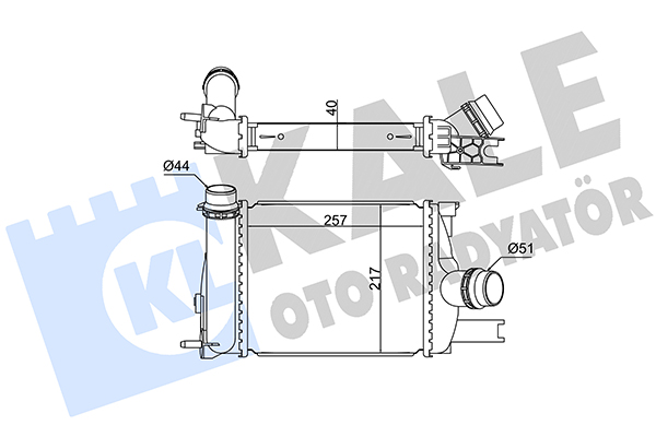 Охолоджувач наддувального повітря   352255   KALE OTO RADYATÖR