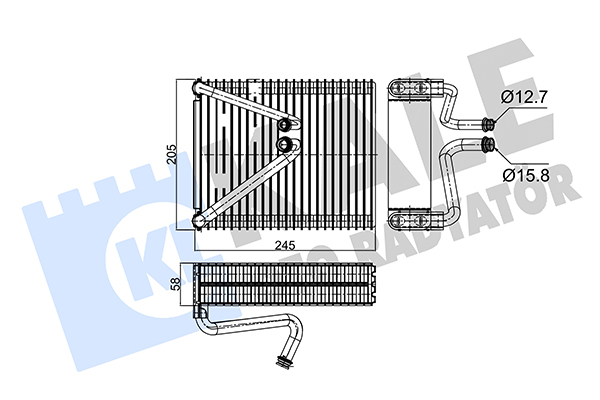 Испаритель, кондиционер   349990   KALE OTO RADYATÖR