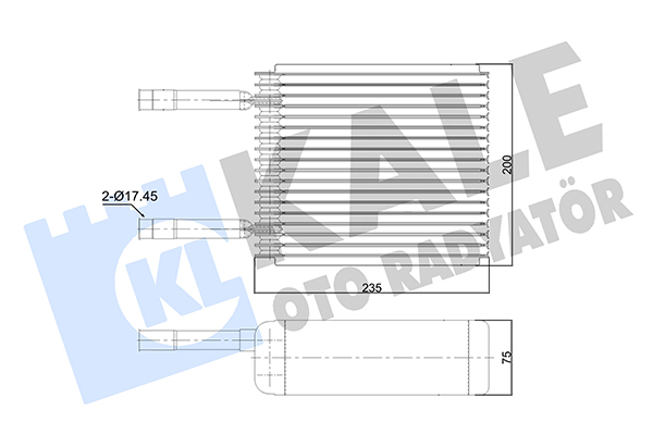 Испаритель, кондиционер   350015   KALE OTO RADYATÖR