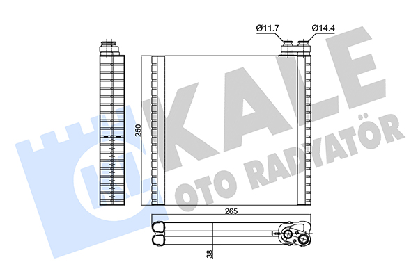 Испаритель, кондиционер   352980   KALE OTO RADYATÖR