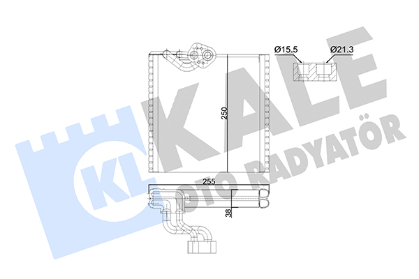 Испаритель, кондиционер   352995   KALE OTO RADYATÖR