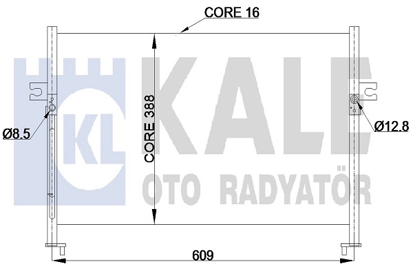 Конденсатор, кондиционер   342425   KALE OTO RADYATÖR