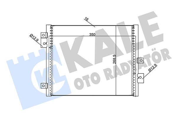 Конденсатор, система кондиціонування повітря   342440   KALE OTO RADYATÖR