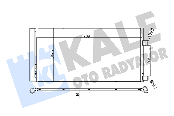 Конденсатор, кондиционер   342450   KALE OTO RADYATÖR