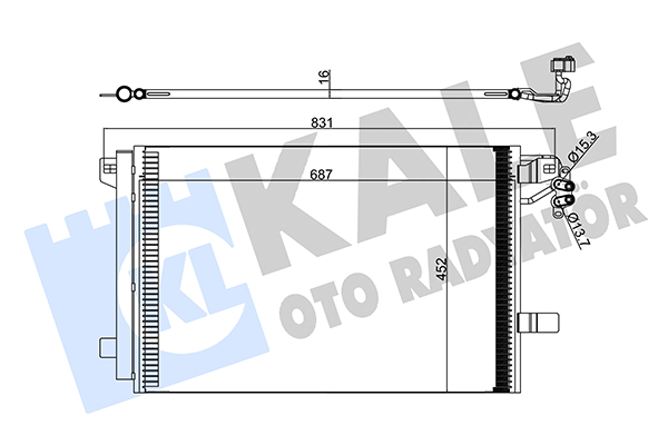 Конденсатор, кондиционер   342480   KALE OTO RADYATÖR