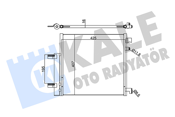 Конденсатор, кондиционер   342515   KALE OTO RADYATÖR