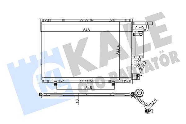 Конденсатор, кондиционер   342520   KALE OTO RADYATÖR