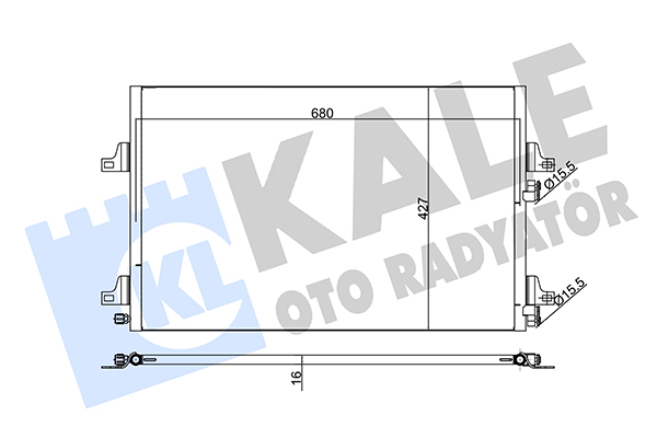 Конденсатор, система кондиціонування повітря   342590   KALE OTO RADYATÖR