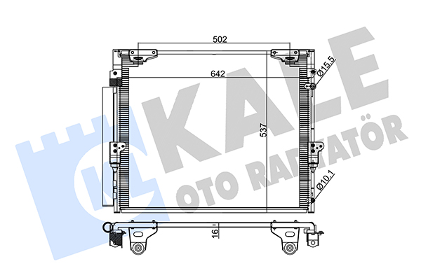 Конденсатор, кондиционер   342645   KALE OTO RADYATÖR